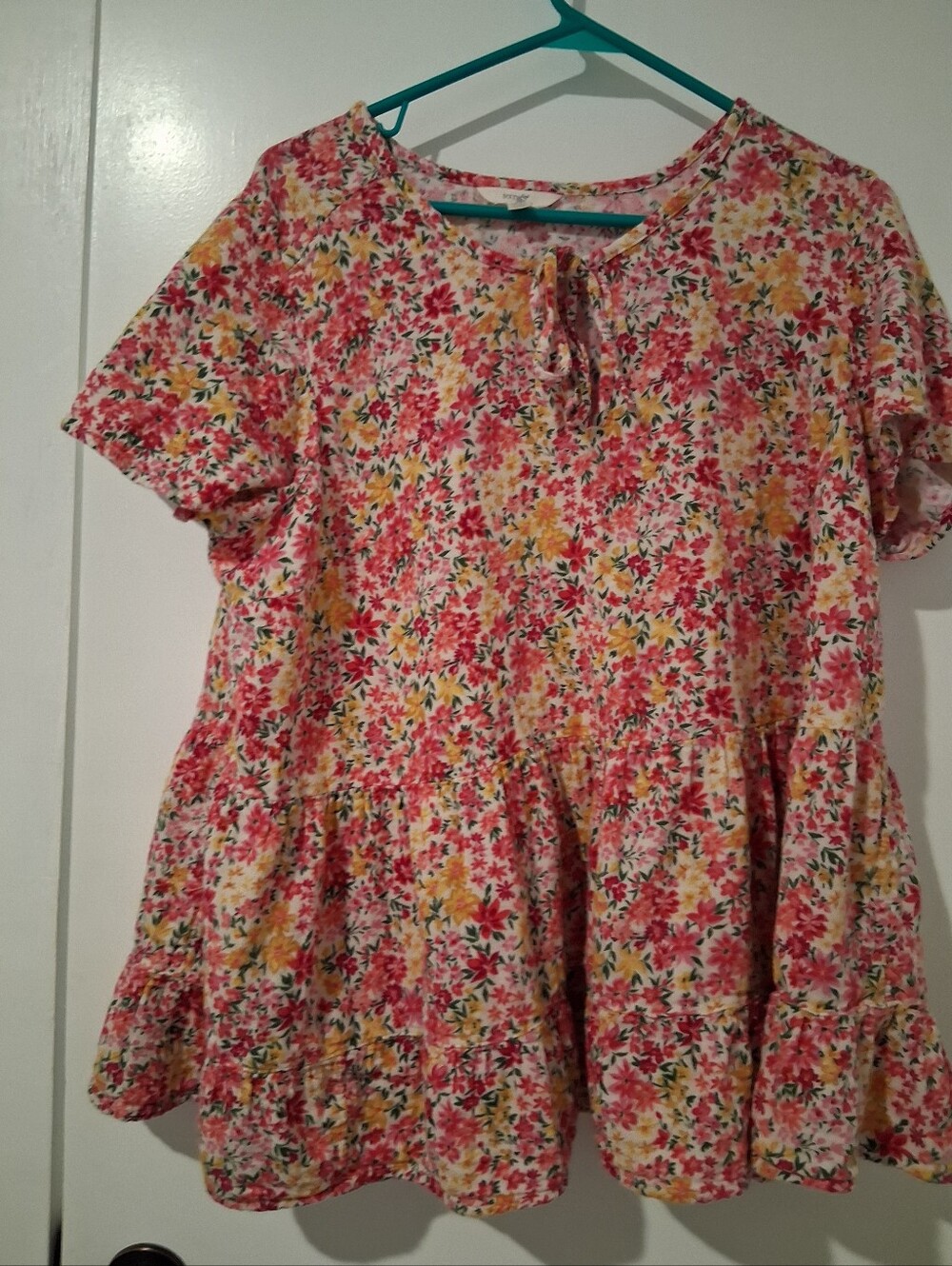 Terra & Sky Womens Peasant Top
